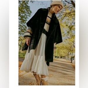 Free people faux fur poncho/caplet, NWT never worn